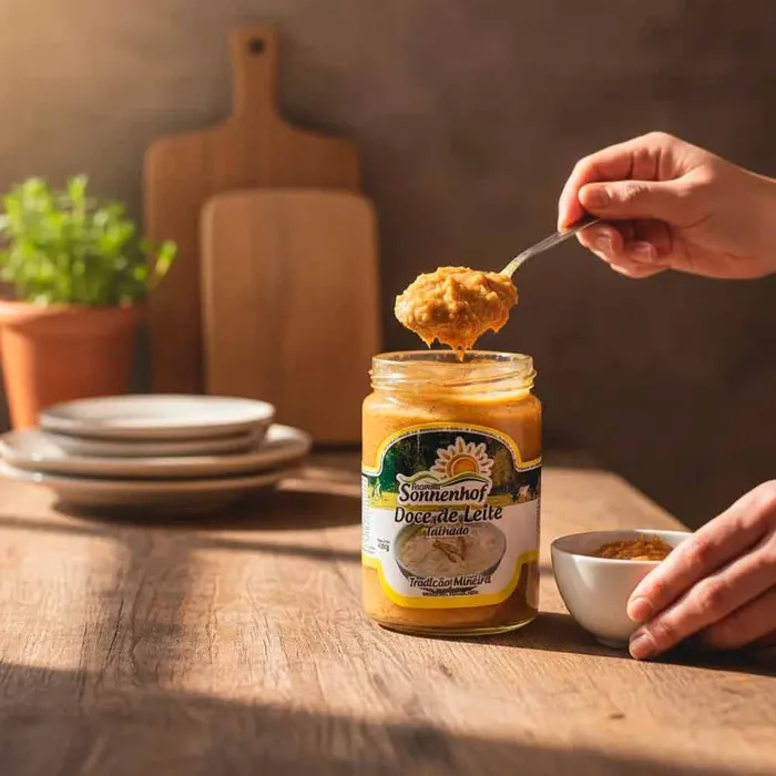 Doce de Leite Mineiro Talhado 420g - Fazenda Sonnenhof | Comprar na Lojinha Uai