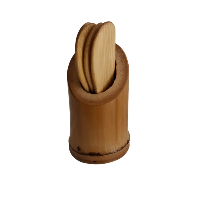 Kit com 4 Mini Espátulas de Bambu para Aplicação de Creme Facial | Comprar na Lojinha Uai