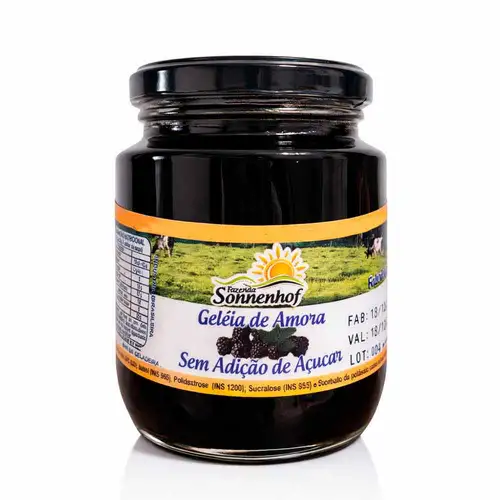 Geleia Diet de Amora - 270g - Fazenda Sonnenhof
