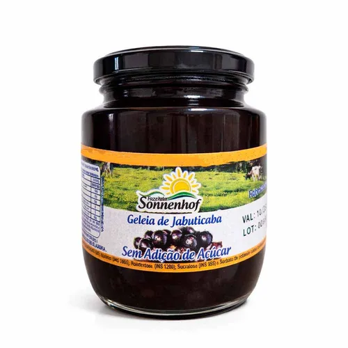Geleia de Jabuticaba Diet Sem Açúcar 270g - Fazenda Sonnenhof