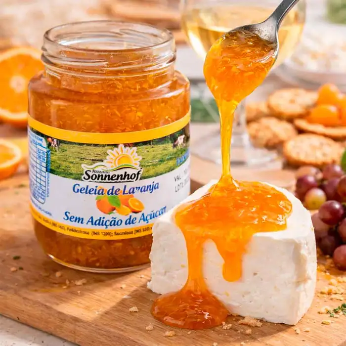 Geleia de Laranja Diet Sem Açúcar 270g - Fazenda Sonnenhof | Comprar na Lojinha Uai