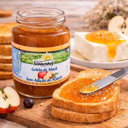 Geleia de Maçã Diet Sem Açúcar 270g - Fazenda Sonnenhof