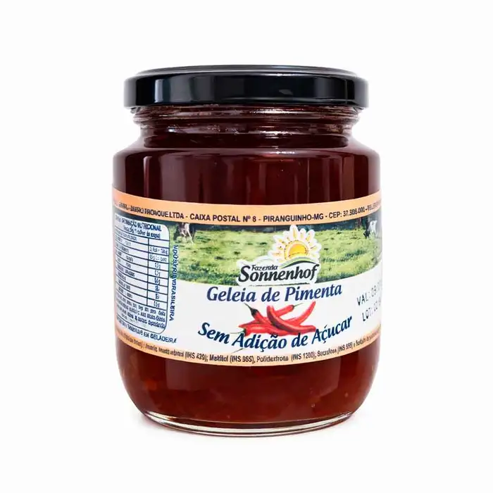 Geleia de Pimenta Diet Sem Açúcar 270g - Fazenda Sonnenhof | Comprar na Lojinha Uai