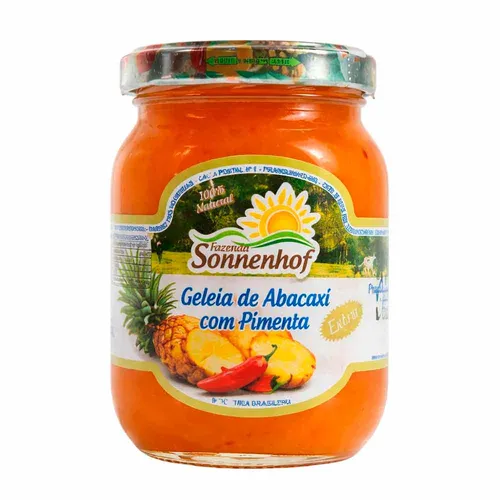 Geleia Extra de Abacaxi com Pimenta - 330g - Fazenda Sonnenhof