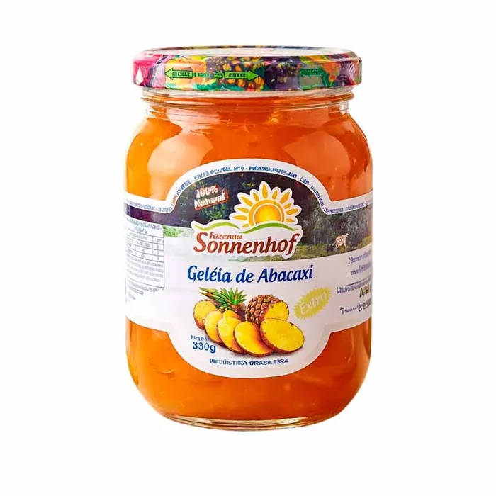 Geleia Extra de Abacaxi 330g - Fazenda Sonnenhof | Comprar na Lojinha Uai