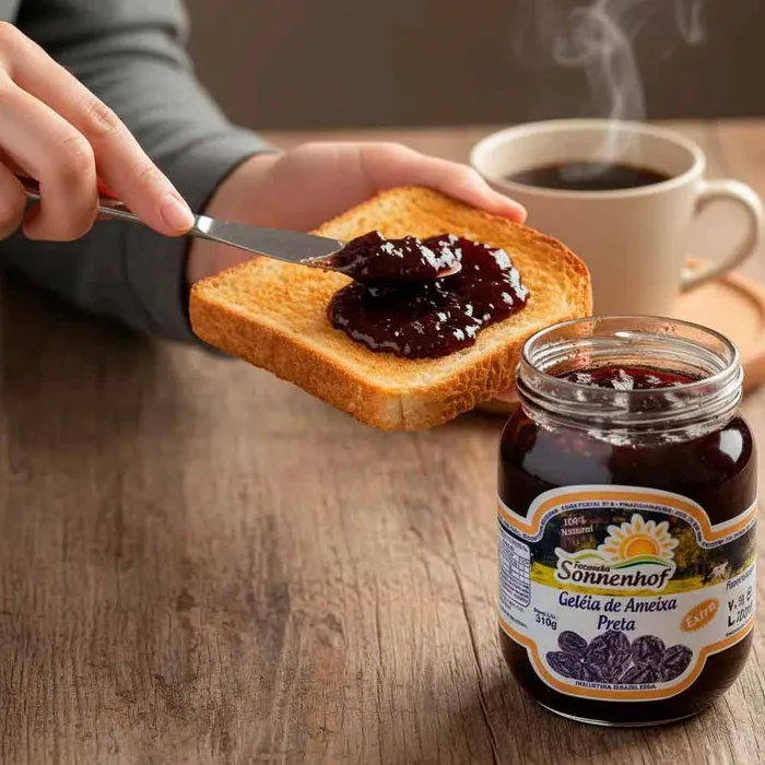 Geleia Extra de Ameixa Preta 310g - Fazenda Sonnenhof | Comprar na Lojinha Uai