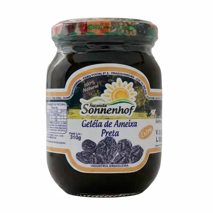 Geleia Extra de Ameixa Preta 310g - Fazenda Sonnenhof | Comprar na Lojinha Uai