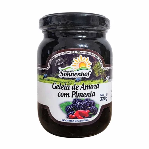 Geleia Extra de Amora com Pimenta - 320g - Fazenda Sonnenhof
