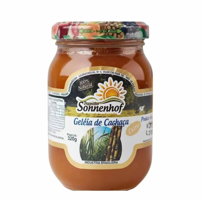 Geleia Extra de Cachaça 320g - Fazenda Sonnenhof | Comprar na Lojinha Uai