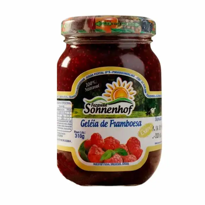 Geleia Extra de Framboesa 310g - Fazenda Sonnenhof | Comprar na Lojinha Uai