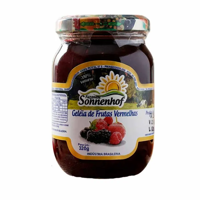 Geleia de Frutas Vermelhas 320g - Fazenda Sonnenhof | Comprar na Lojinha Uai