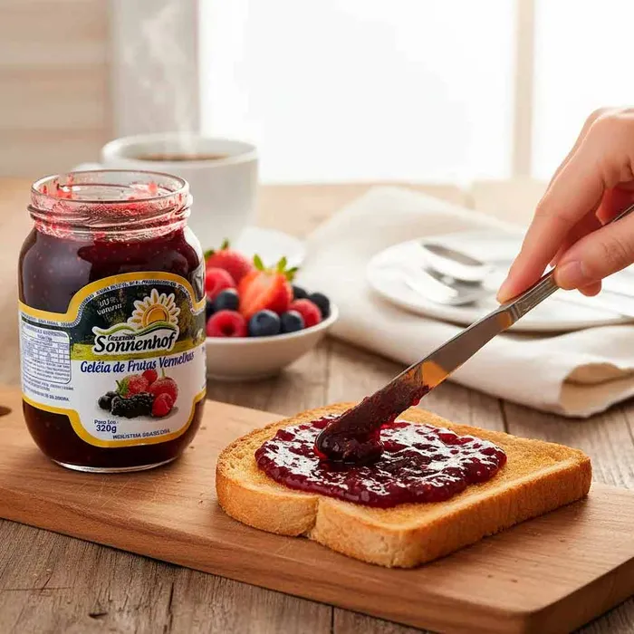 Geleia de Frutas Vermelhas 320g - Fazenda Sonnenhof | Comprar na Lojinha Uai