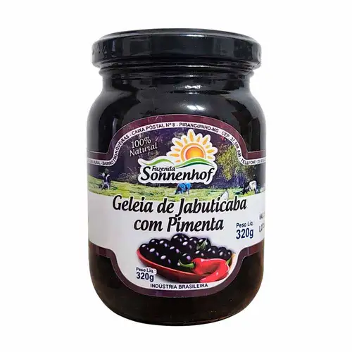 Geleia Extra de Jabuticaba com Pimenta - 320g - Fazenda Sonnenhof