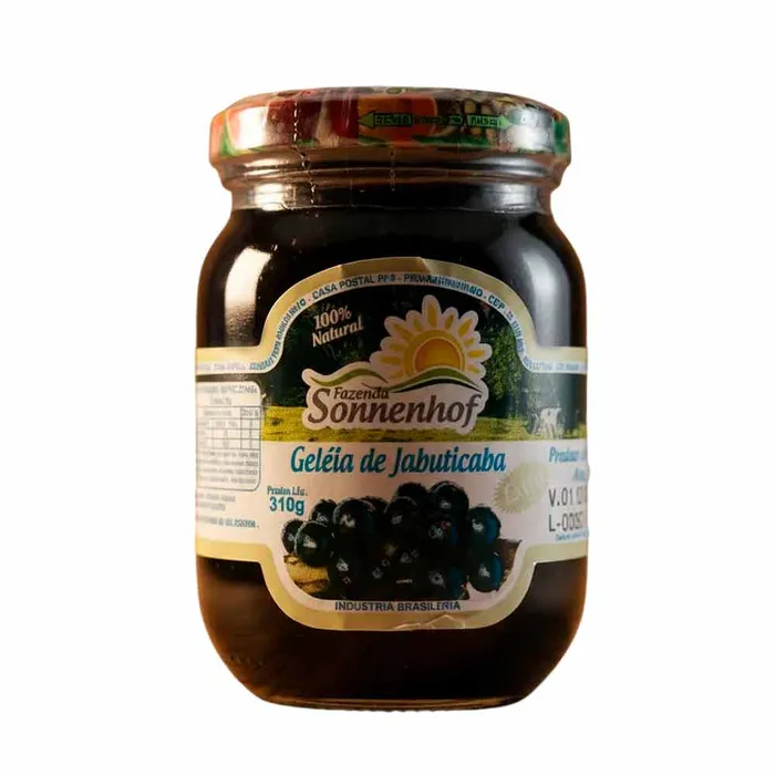 Geleia Extra de Jabuticaba 310g - Fazenda Sonnenhof | Comprar na Lojinha Uai