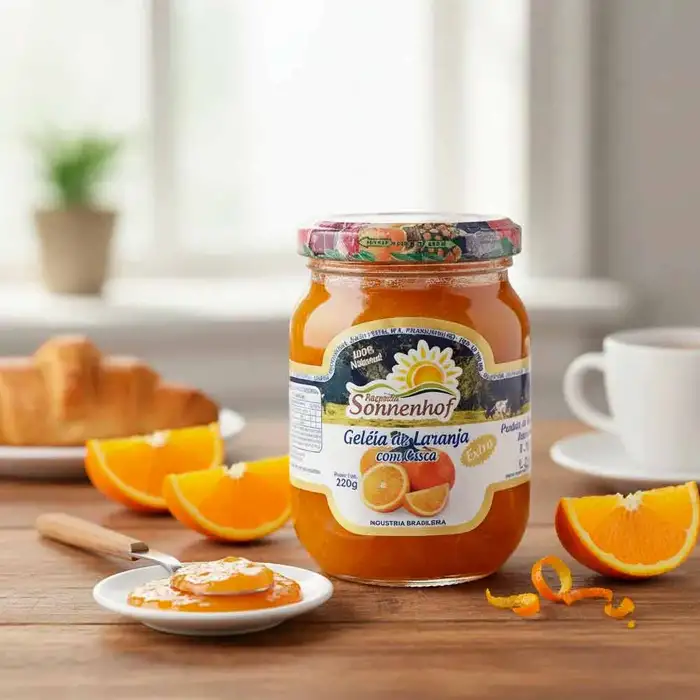 Geleia Extra de Laranja com Casca 320g - Fazenda Sonnenhof | Comprar na Lojinha Uai