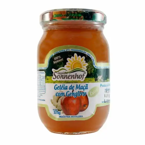 Geleia Extra de Maçã com Gengibre - 320g - Fazenda Sonnenhof