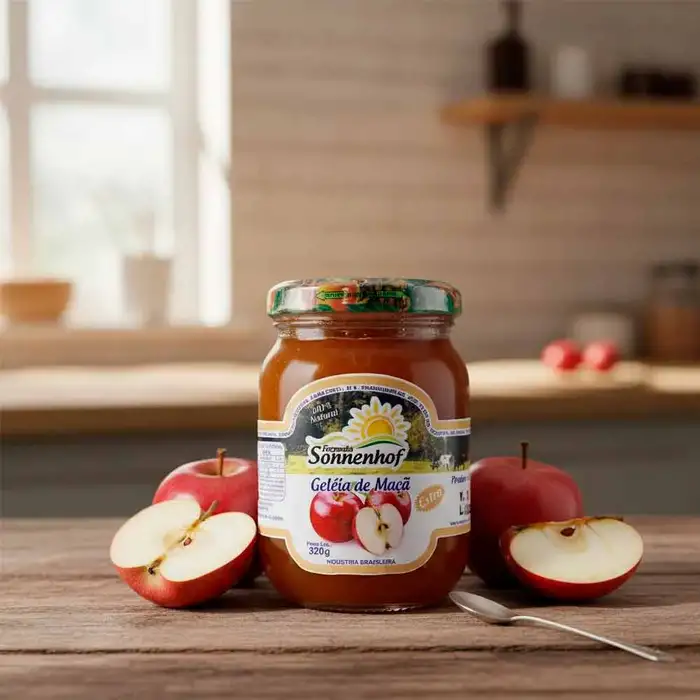 Geleia Extra de Maçã 320g - Fazenda Sonnenhof | Comprar na Lojinha Uai