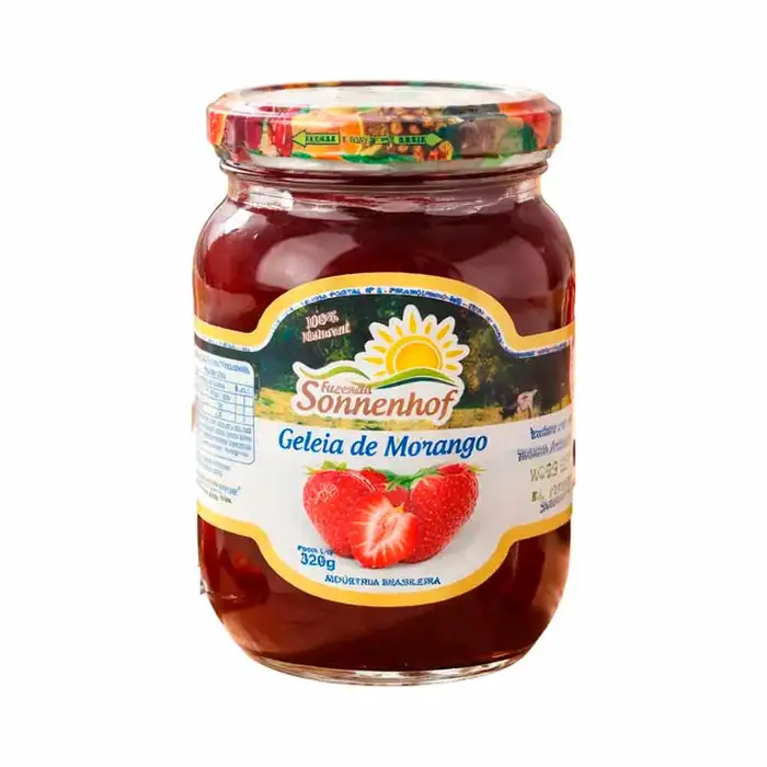 Geleia Extra de Morango 320g - Fazenda Sonnenhof | Comprar na Lojinha Uai