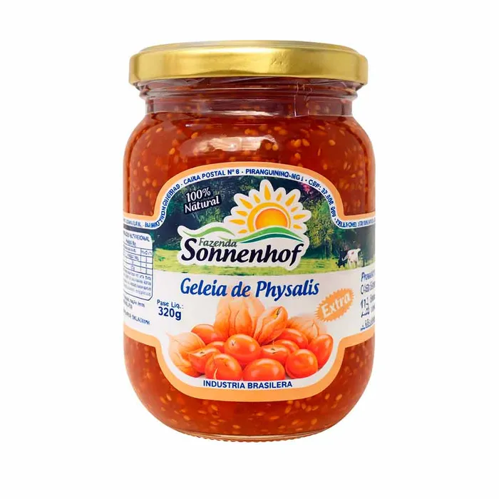 Geleia Extra de Physalis - 320g - Fazenda Sonnenhof | Comprar na Lojinha Uai
