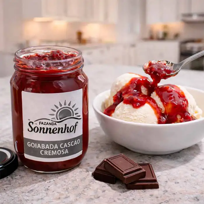 Goiabada Cascão de Colher Cremosa 320g - Fazenda Sonnenhof | Comprar na Lojinha Uai