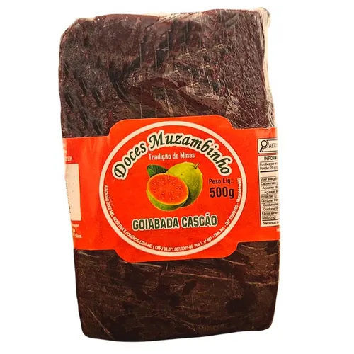 Goiabada Cascão Mineira Artesanal 500g - Doces Muzambinho