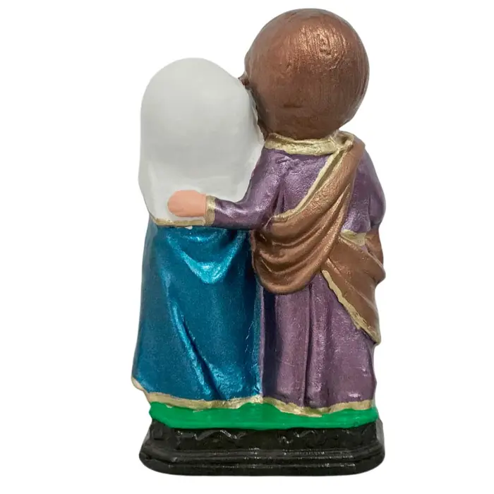 Imagem Infantil da Sagrada Família de Borracha Inquebrável - 15 cm | Comprar na Lojinha Uai