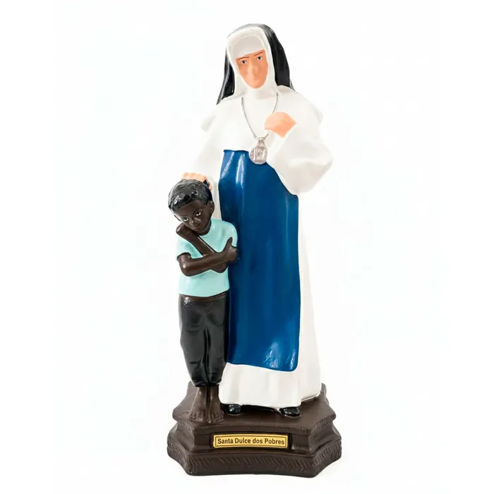 Imagem de Santa Irmã Dulce de Borracha Inquebrável - 30 cm | Comprar na Lojinha Uai