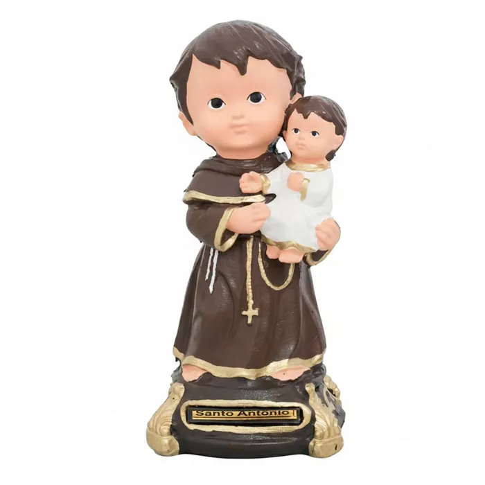 Imagem de Santo Antônio Infantil de Borracha Inquebrável - 15 cm | Comprar na Lojinha Uai