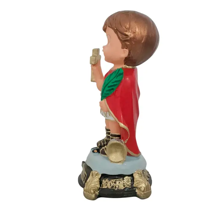 Imagem de Santo Expedito Infantil de Borracha Inquebrável - 15 cm | Comprar na Lojinha Uai