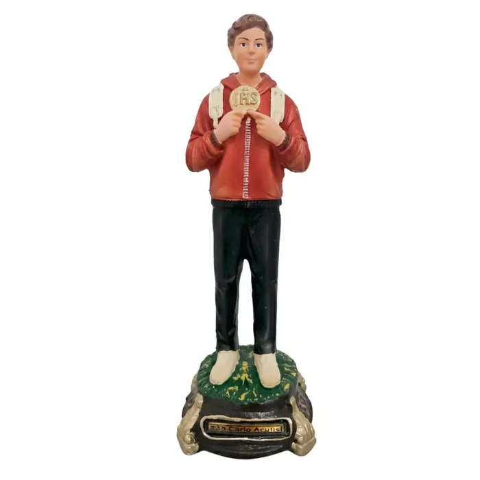 Imagem de São Carlo Acutis de Borracha Inquebrável - 20 cm | Comprar na Lojinha Uai