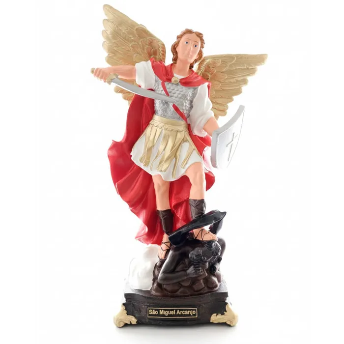 Imagem de São Miguel Arcanjo de Borracha Inquebrável - 38 cm | Comprar na Lojinha Uai