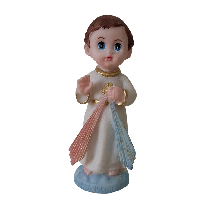 Imagem de Jesus Misericordioso Infantil em Resina - 8 cm | Comprar na Lojinha Uai