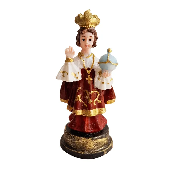 Imagem do Menino Jesus de Praga de Resina - 9 cm | Comprar na Lojinha Uai
