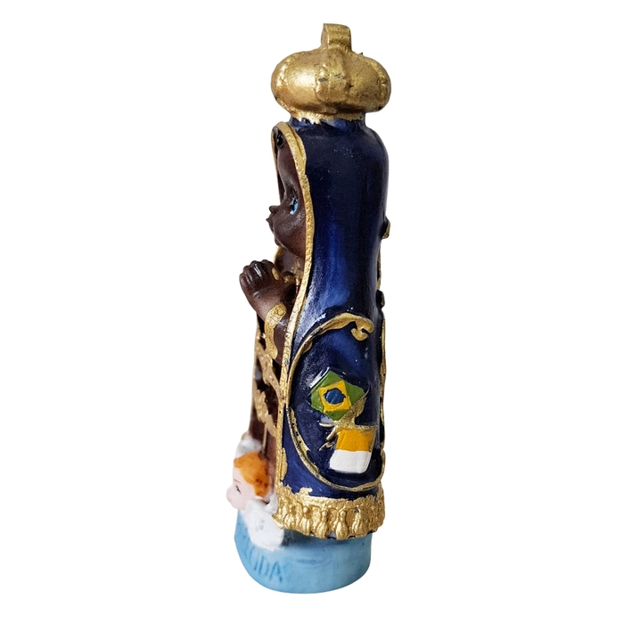 Imagem de Nossa Senhora Aparecida Infantil de Resina - 8 cm | Comprar na Lojinha Uai