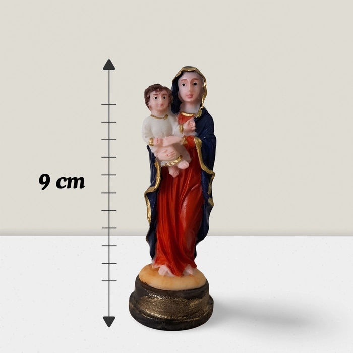 Imagem de Nossa Senhora da Saúde de Resina - 9 cm | Comprar na Lojinha Uai