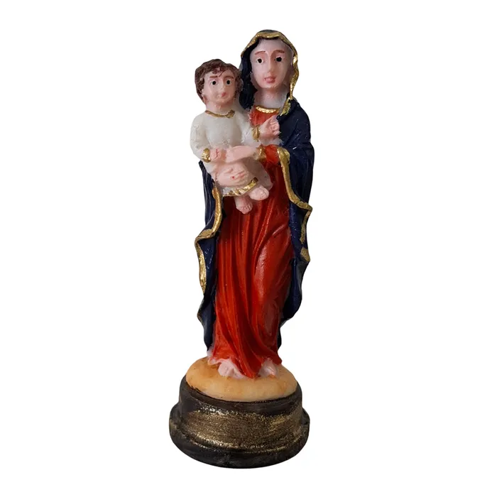 Imagem de Nossa Senhora da Saúde de Resina - 9 cm | Comprar na Lojinha Uai