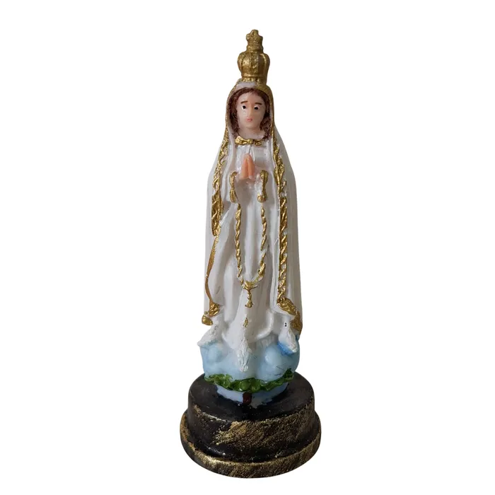 Imagem de Nossa Senhora de Fátima de Resina - 9 cm | Comprar na Lojinha Uai