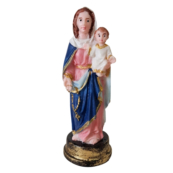 Imagem de Nossa Senhora do Rosário de Resina - 9 cm | Comprar na Lojinha Uai