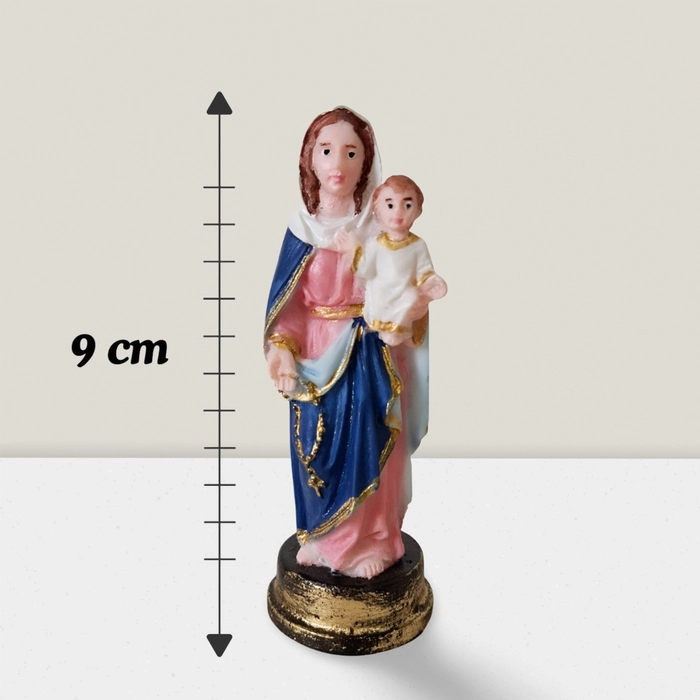 Imagem de Nossa Senhora do Rosário de Resina - 9 cm | Comprar na Lojinha Uai