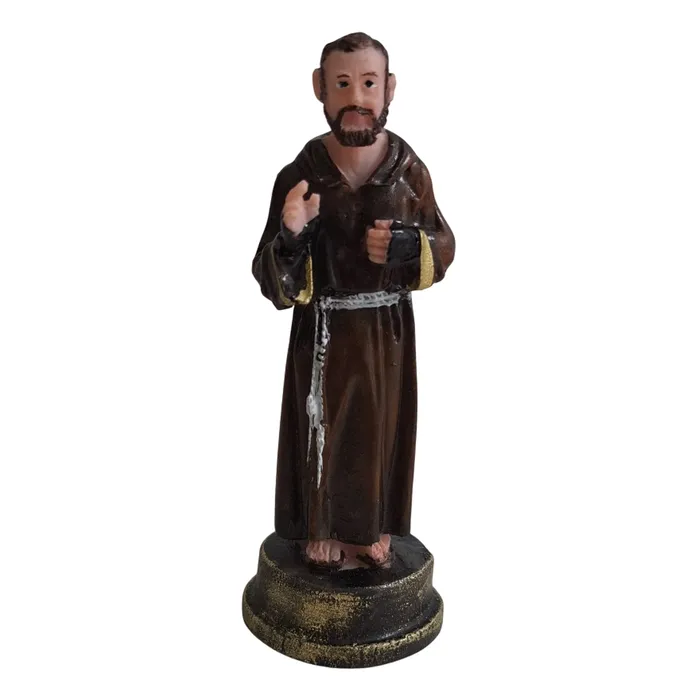 Imagem de São Padre Pio de Resina - 9 cm | Comprar na Lojinha Uai