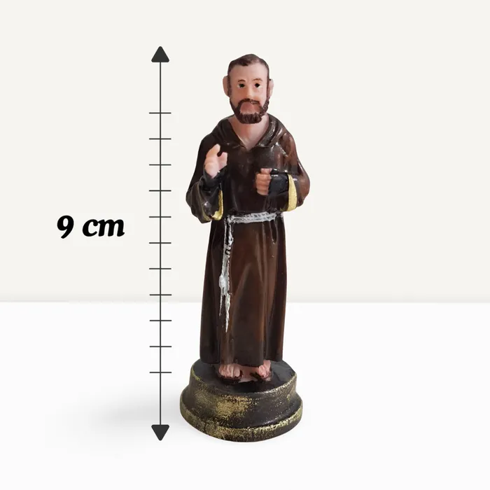 Imagem de São Padre Pio de Resina - 9 cm | Comprar na Lojinha Uai