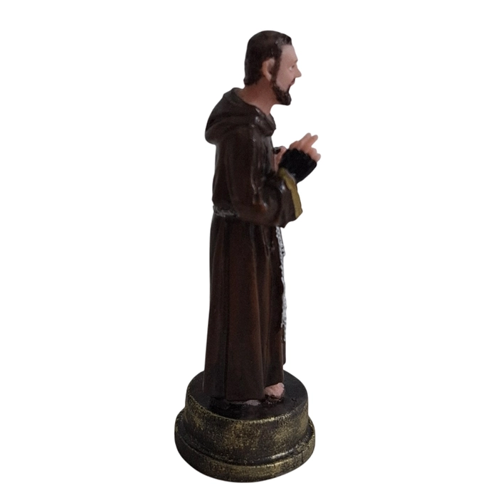 Imagem de São Padre Pio em Resina - 9 cm