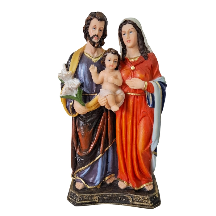 Imagem da Sagrada Família de Resina - 20 cm | Comprar na Lojinha Uai