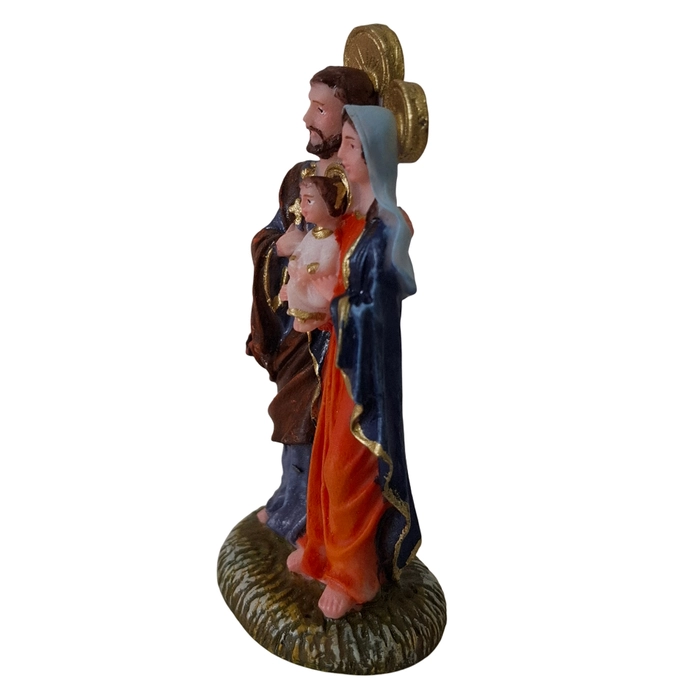 Imagem da Sagrada Família de Resina - 9 cm | Comprar na Lojinha Uai