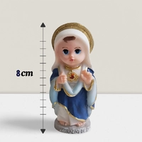 Imagem do Sagrado Coração de Maria Infantil de Resina - 8 cm | Comprar na Lojinha Uai - imagem 4