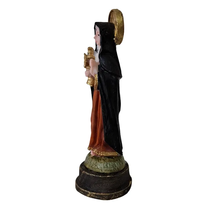 Imagem de Santa Clara de Resina - 9 cm | Comprar na Lojinha Uai