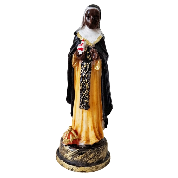 Imagem de Santa Efigênia de Resina - 9 cm | Comprar na Lojinha Uai