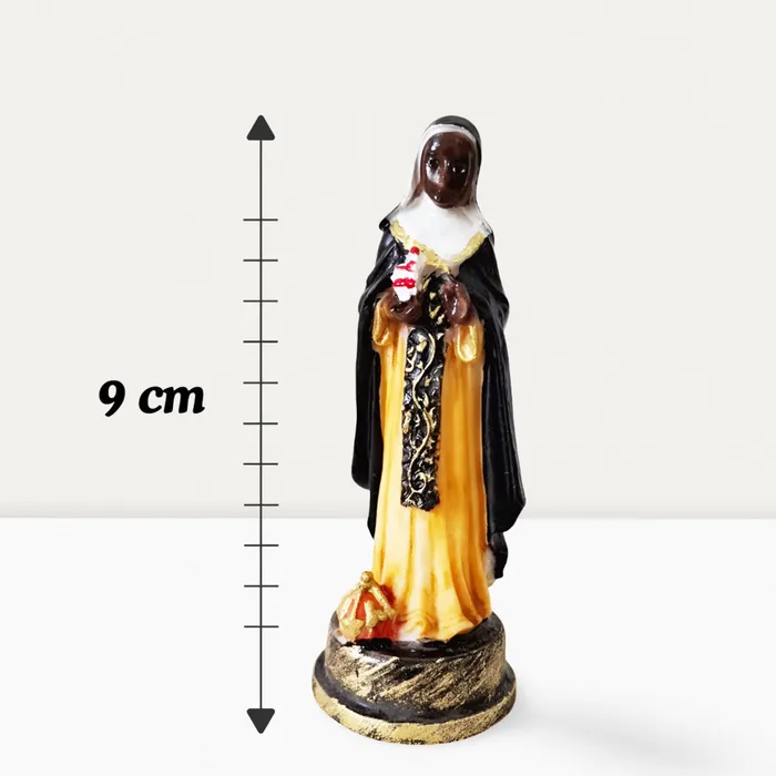 Imagem de Santa Efigênia de Resina - 9 cm | Comprar na Lojinha Uai