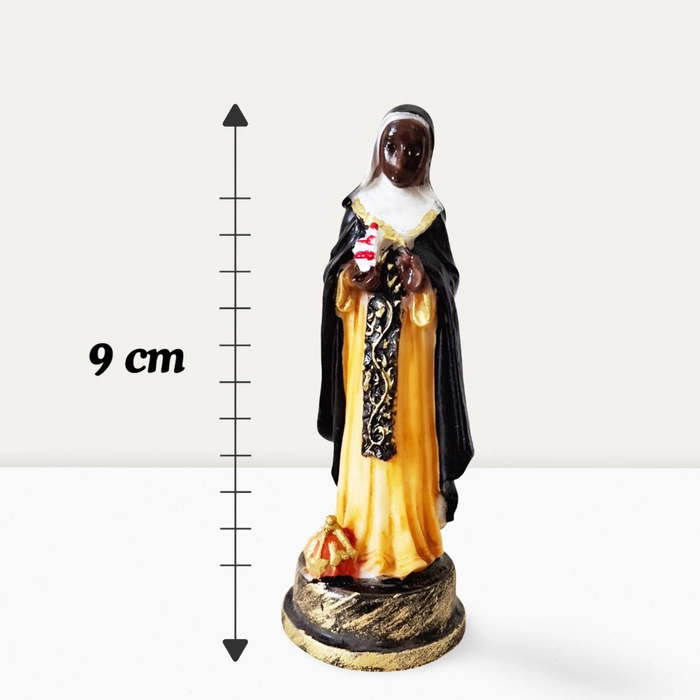 Imagem de Santa Efigênia de Resina - 9 cm | Comprar na Lojinha Uai