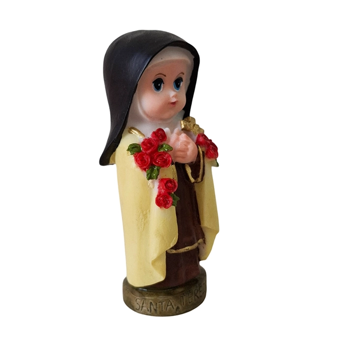 Imagem Infantil de Santa Terezinha em Resina - 8 cm